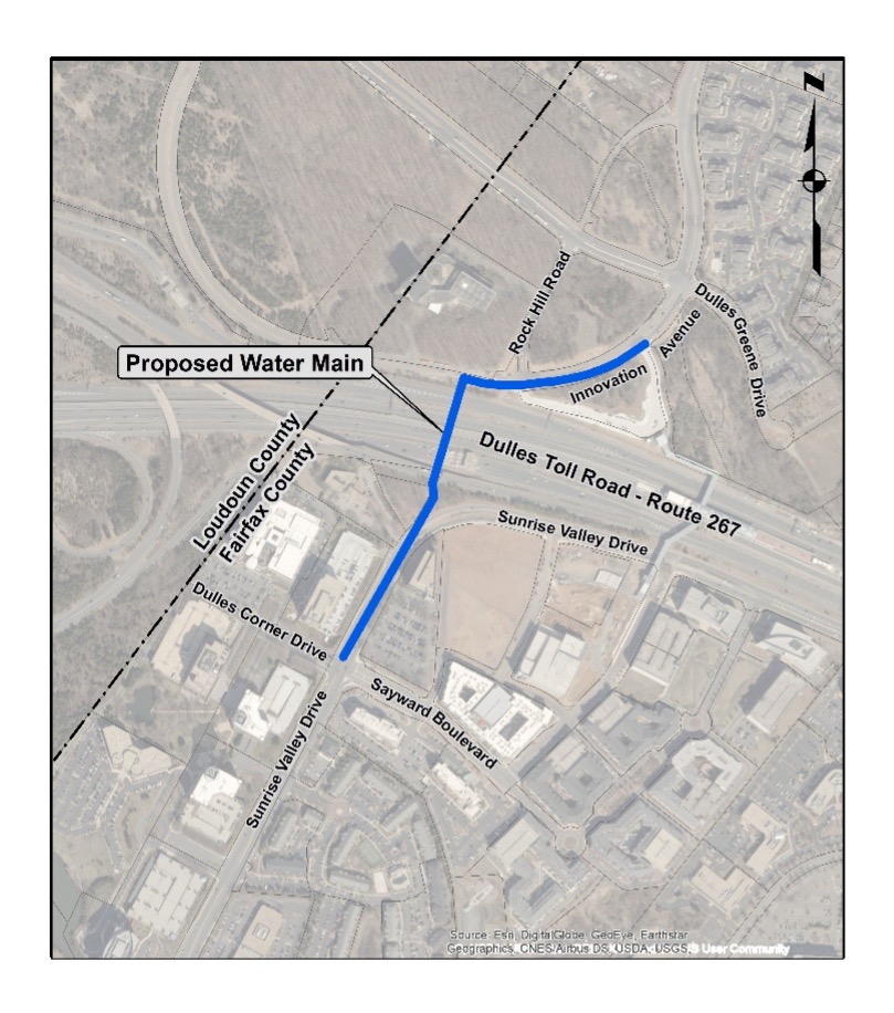 Dulles Toll Road Crossing at Innovation Center