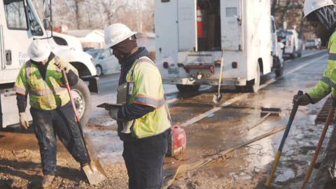 water main break