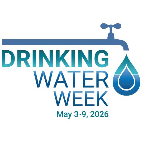 Logo for Drinking Water Week May 3-9, 2026