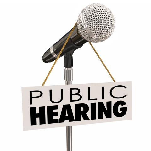 Notice of Public Hearing